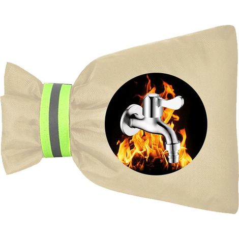 Housse d'hiver pour robinet extérieur,sac de congélation pour robinet de jardin,couche isolante antigel réutilisable pour tuyaux (1/5)