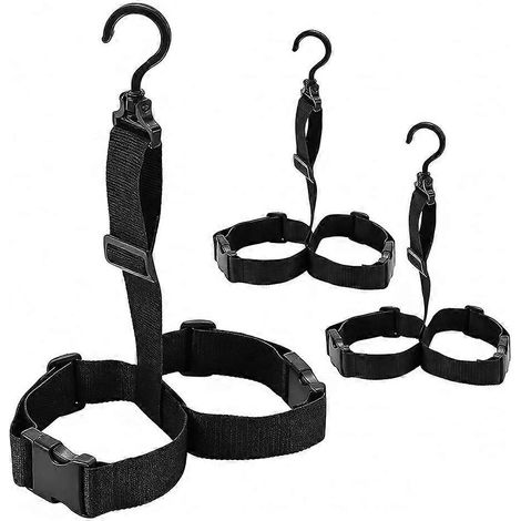 Set aus 3 Wathosenhaltern mit verstellbarem Riemen, multifunktionalem Stiefeltrockner und Angelschuhhalter. (1/5)