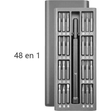 48-in-1 Magnetisches Präzisionsschraubendreher-Set, Präzisions-Reparaturwerkzeug-Set mit Magneten, Schraubendreher-Reparaturwerkzeuge für PC, Laptop, elektronisches Spielzeug, Kamera (1/4)