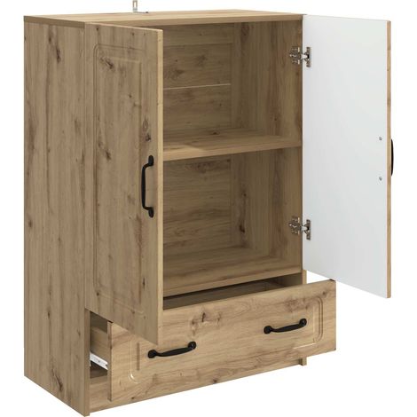 Maison Exclusive - Credenza con cassetto Rovere Artigianale 66 x 34,5 x 92 cm