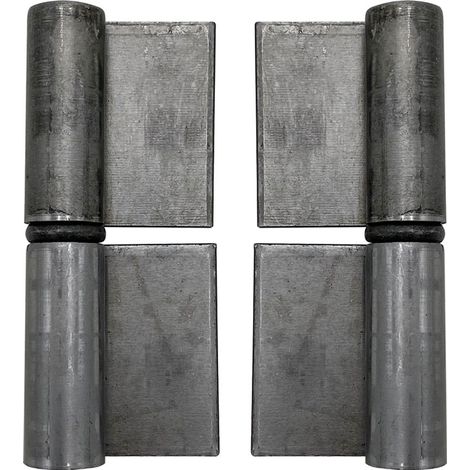 Türscharnier T00341, 080 mm, Stahl, Packung 2 Stk.