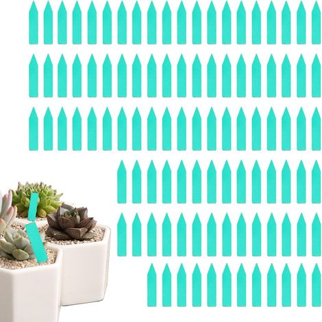 Sollbry Lot de 300 étiquettes réutilisables pour de jardin - Avec stylos - Étiquettes de en plastique imperméables - Étiquettes de de pépinière pour d'extérieur (1/5)