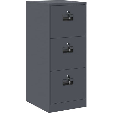 Maison Exclusive - Mueble archivador con cajón Antracita 44 x 50