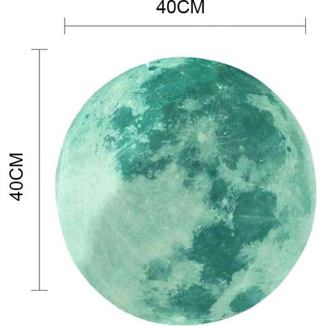 Luna piena adesiva che si illumina al buio 40 cm (1/5)
