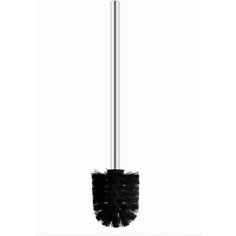 Cleafe - Scopino Ricambio Scopettino Spazzola Wc Bagno Con Manico Acciaio Setole Nere 87146 -