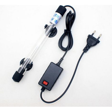 7W220V lampe de réservoir de poissons ronde lampe de stérilisation de réservoir de poissons entretien traitement de l'eau d'aquarium,Lumière de paysage pour aquarium, piscine, piscine (1/5)