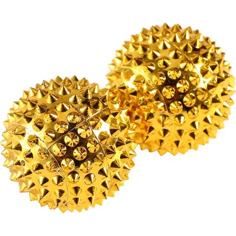 1 Paire de Balls Magnétiques pour Acupression des Mains, Stimulateur de Points d'Acupuncture avec Aiguilles (1/5)