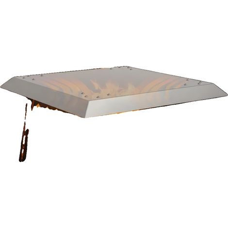 Hitzeschild, schwerer Edelstahl, 25 x 25 x 12 Zoll, Kompatibilität mit Feuerschalen ≤ 25 x 25 x 12 Zoll, Langlebige Nutzung im Freien, Klappbeine für (1/5)