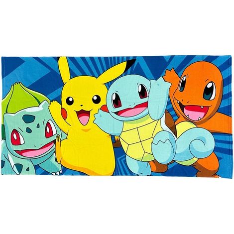 Strandtuch 100% Mikrofaser 70×140 cm – POKÉMON – Modell POK036