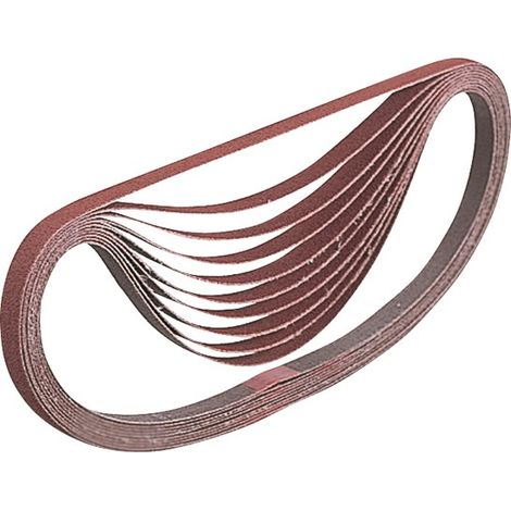 Ceinture de ponçage pour ponceuse à bande 13x533 mm K40 5 unités