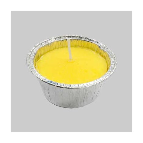 MINI FIACCOLA ALLA CITRONELLA IN STAGNOLA Ø 8,5x4h cm -