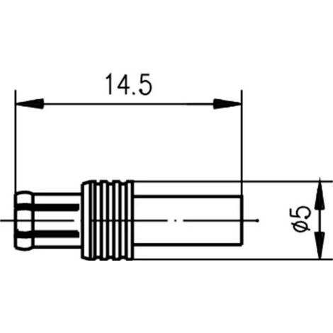 Telegärtner 100024977 100024977 Connecteur mâle de câble MCX mâle 50 Ω 1 pc(s) (1/3)