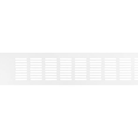 White ventilation grille 50 x 400 mm, 1 decorative aluminum alloy grille, ventilation grille, heat dissipation grille (1/4)