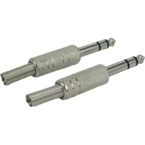 6,35-mm-Dreipol-Mikrofonanschluss, 6,35-mm-Mikrofonbuchse, Zweikanal-Stereo-Audioadapter. (1/5)