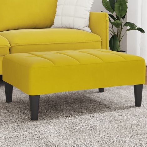 Fußhocker Gelb 77x55x31 cm Samt vidaXL (1/5)