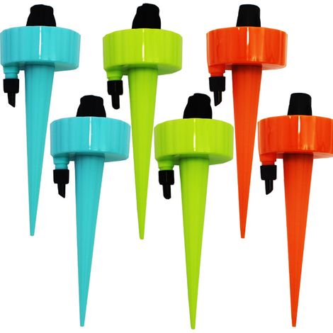 Kit di irrigazione a goccia da 6 pezzi, sistema di irrigazione automatico per piante, dispositivo di irrigazione a velocità regolabile per giardini, piante in vaso da interno ed esterno (vari modelli) (1/5)