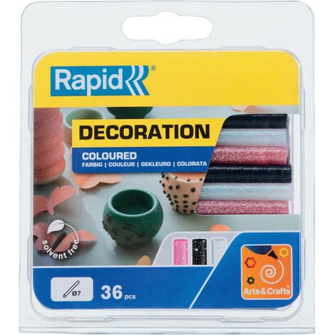 Sticks Brillo Adhesivos Ř 7 Mm 36 X 90 Negro Blanco Rosado Unidades Blister Rápido