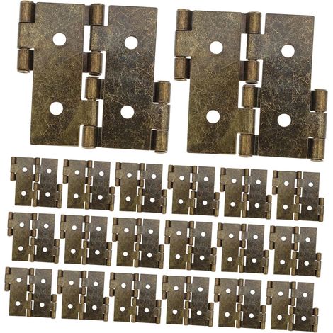 Lot de 20 Charnières Doubles Pliantes 54x47 Mm (1/5)