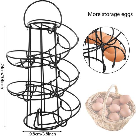 Kitchen Creative Étagère à œufs pratique Panier à œufs en spirale (1/3)