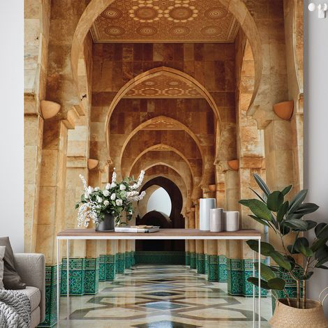 Papier peint panoramique - Mosquée Maroc - 130 cm x 204 cm (1/4)