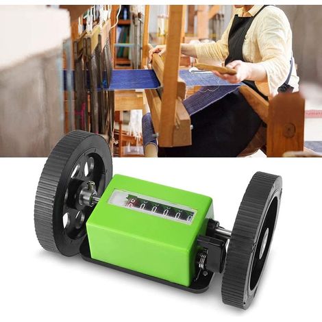 Compteur de longueur mécanique à 1 rouleau vert (1/5)
