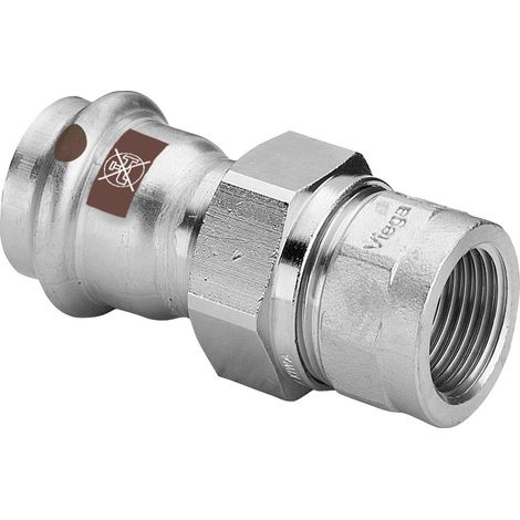 Raccord à vis avec filetage SC Temponox 1762 en acier inoxydable 18 mm x Rp1/2