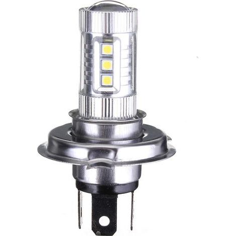Lampe LED bleue H4 9003 HB2 80W 8000LM 8000K pour éclairage d'éclairage, d'éclairage et d'éclairage (1 pièce/2 pièces) - Argent (1/5)