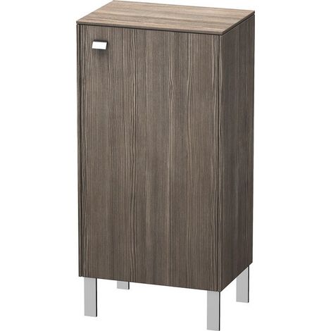 Armadio Duravit Brioso semi-alto Singolo, 1 anta, incernierato a destra, 2 ripiani in vetro, altezza min. 61,0 cm - max. 91,0 cm, larghezza min. 27,0 cm - max. 52,0 cm, profondità min. 19,6 cm - max. 35,9 cm, Colore (anteriore/corpo): Pine Terra decor, maniglia cromata - BR1340R1051