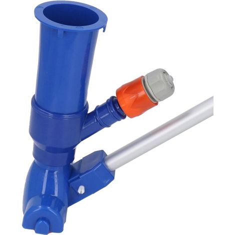 Aspirateur de Piscine avec Brosse - Tête à Jet et Baguette Incluses, pour Nettoyage et Entretien Facile de Piscine (1/4)