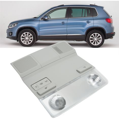 Eine graue Leseleuchte für Pkw (Version ohne Schiebedach), kompatibel mit Volkswagen Golf 5, 6, Tiguan, Passat B6, Skoda Octavia, SEAT Leon/Leon (1/5)