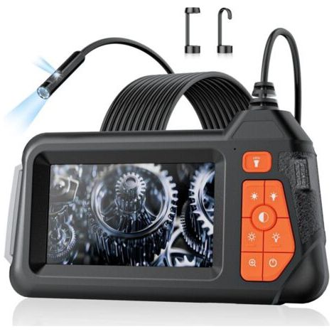 Caméra endoscopique 5 m, endoscope d'atelier, avec écran IPS de 4,3", caméra d'inspection étanche IP67, caméra d'inspection étanche 1080p, caméra tubulaire, caméra canale, batterie 2600 mAh (1/5)