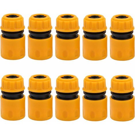 VURAHOME - Connecteurs De Tuyau D'Arrosage En Plastique Pour Tuyau D'Arrosage Et Robinet 1,27 Cm-Lot De 10 (1/5)