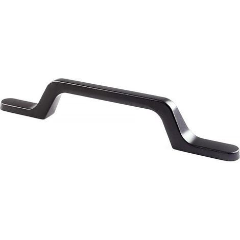 Tirador de mueble tipo asa, modelo 515, de aluminio con acabado titanio, 128 mm, blíster 4 uds