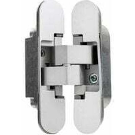 Charnière invisible pour portes, Lot de 2 charnières invisibles pour portes lourdes, charge 40 kg, ouverture 180º (1/3)