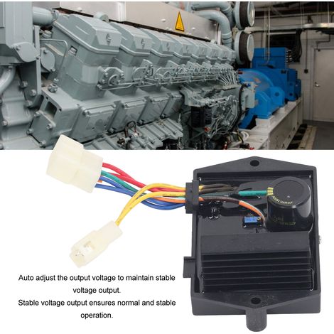 Régulateur de tension automatique AVR monophasé 8 fils 470 µF 250 V CC pour générateur de 8,5 à 15 kW (1/5)