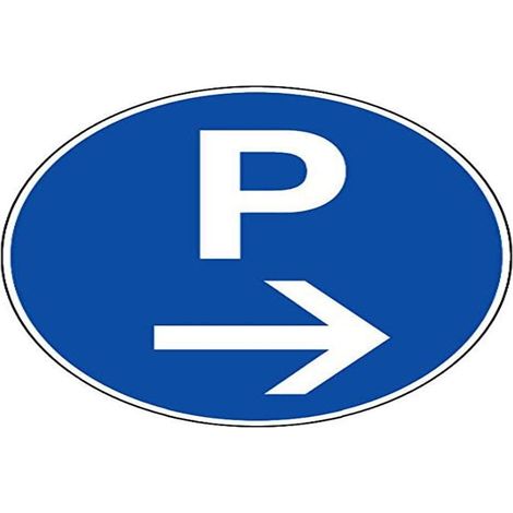 Novap-Pannello-Parcheggio A Forma Di Freccia, A Destra, Diametro 300 Mm Rigida