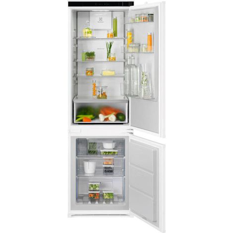 Electrolux Frigorifero Combinato Multiflow Classe E ENA7CE18S. Capacità netta totale: 248 L. Cerniera porta: Destra. Classe climatica: SN-ST, Emissione acustica: 37 dB. Capacità netta frigorifero: ...