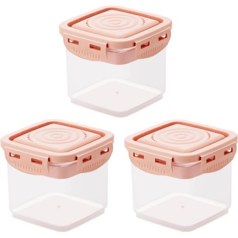 3 pièces Distributeur de lait en poudre, contenant portable pour préparation de lait infantile, étanche et empilable, idéal voyage et pique-nique (1/5)