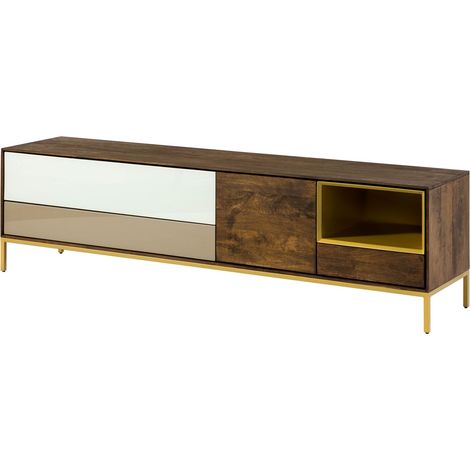 TV-Board Mango 200x45x55 braun geölt CHICAGO 102