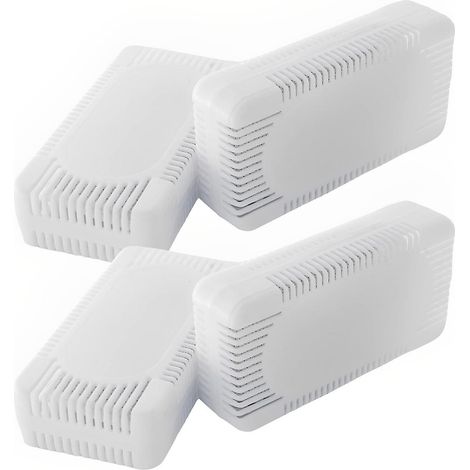 Déodorant pour réfrigérateur (paquet de 4) - Déodorant naturel au charbon de bambou, plus efficace que le déodorant au bicarbonate de soude (1/5)