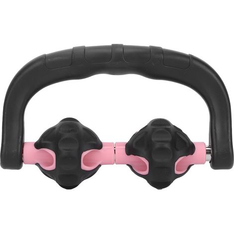 Rouleau de massage manuel à points de déclenchement pour muscles, jambes et corps, tissu profond, rose (1/5)