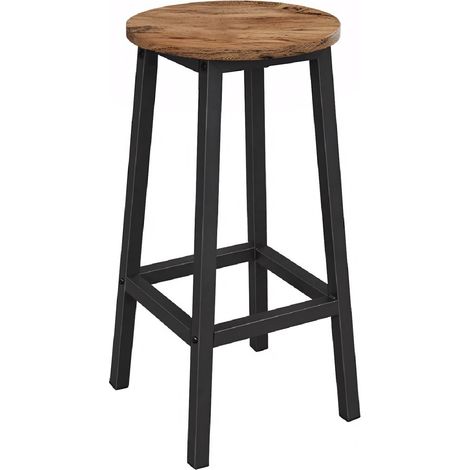 Taburete de bar de aliso para cocina, comedor, 32x32x65 Begryf