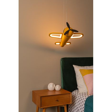 Lampe suspendue pour la chambre des enfants Fokker Jaune avion - 77490/26/34 (1/3)