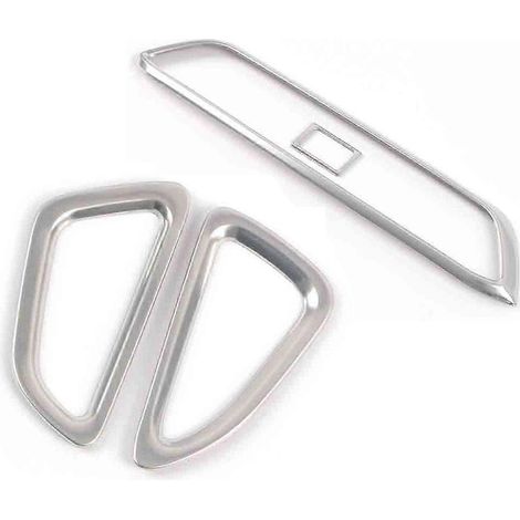 Cache de sortie d'air en acier inoxydable argenté pour voiture MG MG5 (lot de 4) (1/5)