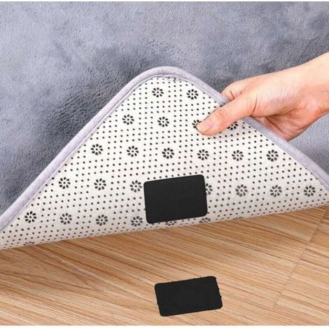 SABIR 15 Stück doppelseitiges Kratzklebeband, selbstklebend, extra starkes doppelseitiges Klebeband (Rechteck 6 x 4 cm, Schwarz) (1/5)