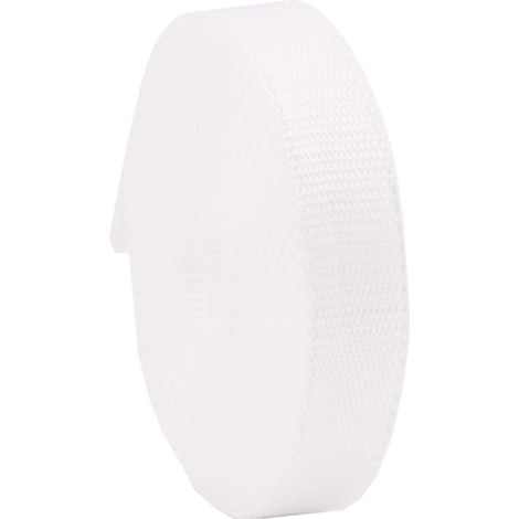Cinghia per tapparelle, 22/23 mm, colore bianco, 6 m, made in Germany, per tapparelle e persiane, maxi cinghia per tapparelle resistente e antistrappo, stabile (1/4)