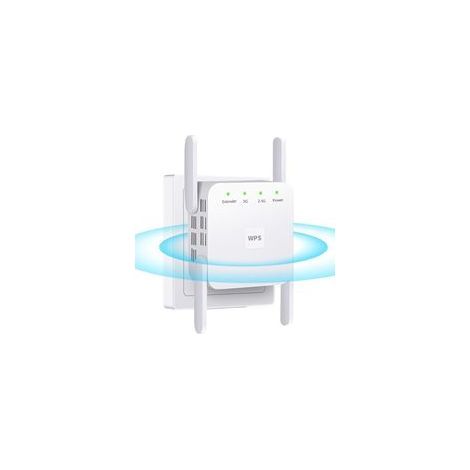 Répéteur WiFi extérieur 1200Mbps – Double bande 5GHz et 2.4GHz – Couverture jusqu'à 900 m² – Port Ethernet pour connexion stable (1/5)