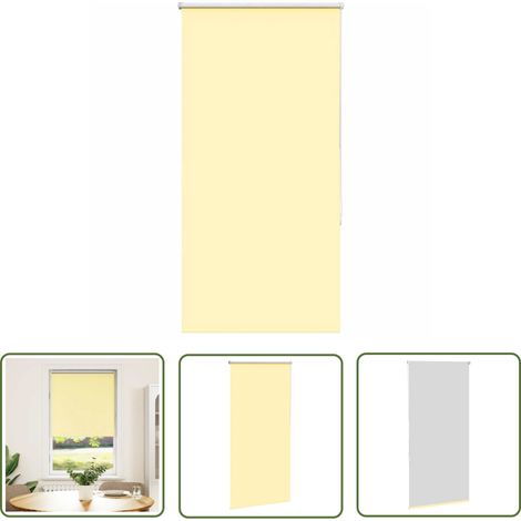 vidaXL Verdunkelungsrollo Gelb 80x130 cm Stoffbreite 75,7 cm Polyester (1/5)
