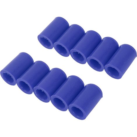 Lot de 10 bouchons en silicone bleus pour tuyaux d'admission d'air automobile de 12 mm. (1/5)