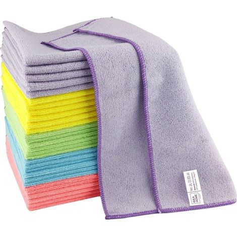 Paños de microfibra IH de 40x40 cm, 30 unidades, colores surtidos. (1/5)